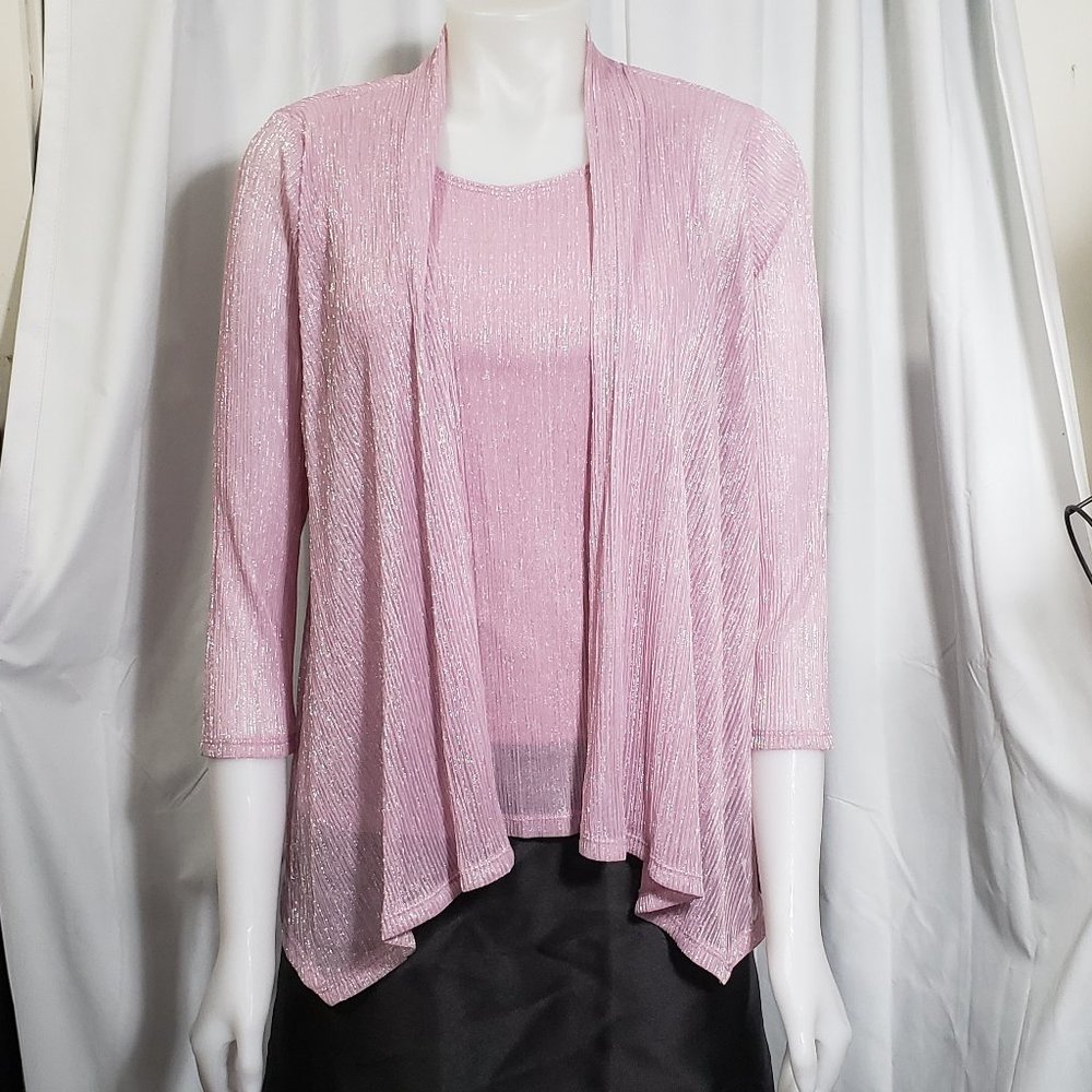 Jaclyn Smith Shimmery Blouse Set NWT